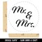 Mr. and Mrs. Married Couple Wedding Anniversary Rubber Stamp for Stamping Crafting Planners